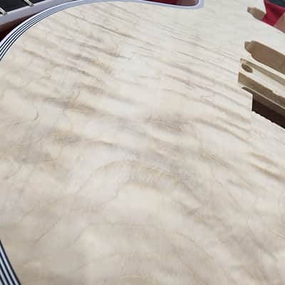 Brio LP-Style 5/8" thick Flame Maple Top, Mahogany Body & Neck Floyd Rose image 19