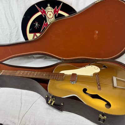 Kay K130 K-130 Archtop Guitar with Chipboard Case 1950s - Gold / Goldtop image 1