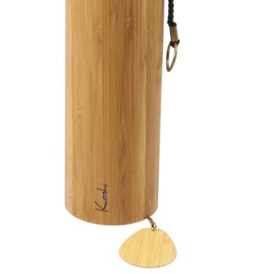KOSHI (HOKEMA SHANTI) WIND CHIMES AQUA CARILLON ARTIGIANALE ACQUA IN BAMBOO FATTO A MANO IN FRANCIA SALDATO IN ARGENTO SU METALLO MADE IN EUROPE image 2