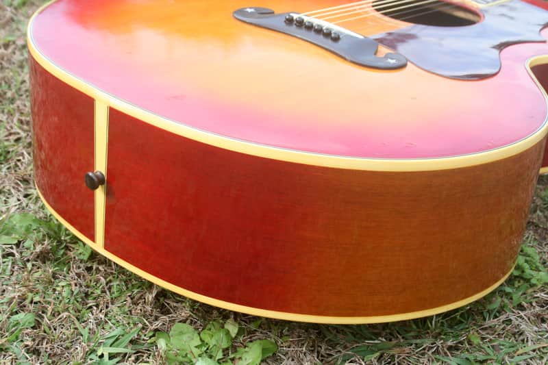 Greco Canda 404 J200 style guitar 1973 Sunburst+Hard Case | Reverb