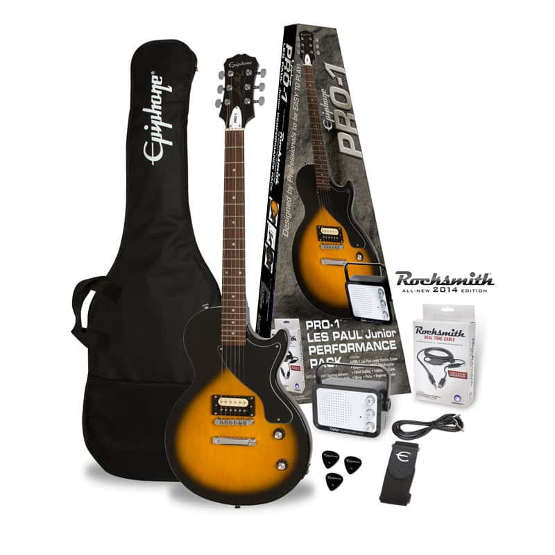 エピフォン レスポールジュニア 美品 ケース付　epiphone pro1ギター Epiphone PRO-1 Les Paul Jr. Pack (Equipped with Rocksmith