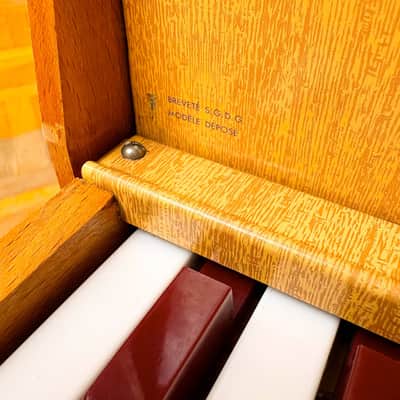 Legendary Antique Michelsonne Paris Wooden 25-Keys Upright Real Toy Piano made in France in 1950s! image 9