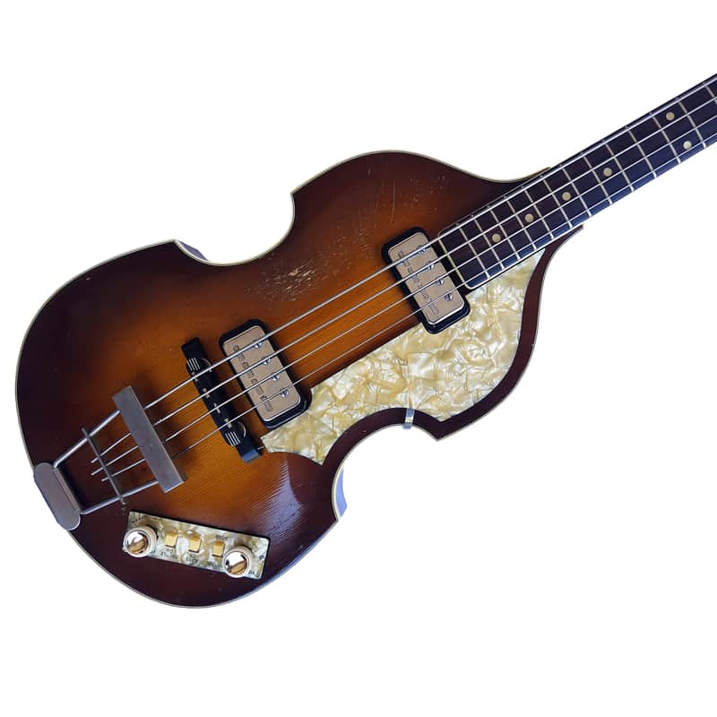 1964 Hofner 500/1 shortscale violin bass in Sunburst (Restauriert, Vintage, Hföern, Beatle) image 1