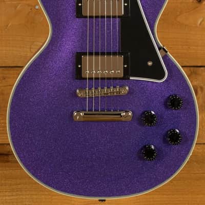 Epiphone Inspired By Gibson Custom Les Paul Custom - Amethyst Sparkle image 3