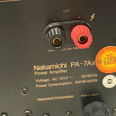 Nakamichi PA7AII 1990 - Black Excellent 225 wpc image 6