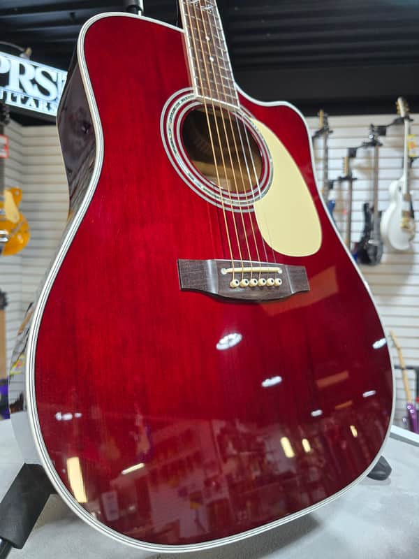 Takamine JJ325SRC John Jorgenson 6-String Acoustic-Electric - Gloss Red w/Gig Bag & PLEK*D #851 image 1