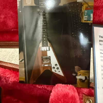 2020 Gibson Flying V Antique Natural | BurstBucker 2/3 | OHSC & Case Candy image 16