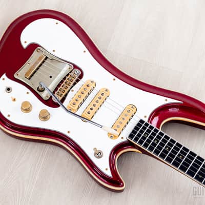 1982 Guyatone Sharp 5 LG-1200 Vintage Guitar Metallic Red, Sharp Five image 9