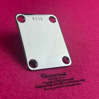 Vintage Hysteric Guitar Parts Pre-CBS 50’s Serial No. vintage Style Replacement Neckplate - Aged image 7