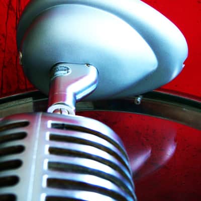 Vintage 1940's Shure 55 / 55S dynamic microphone satin chrome w S-36 desk stand Elvis 55S # 8 image 13