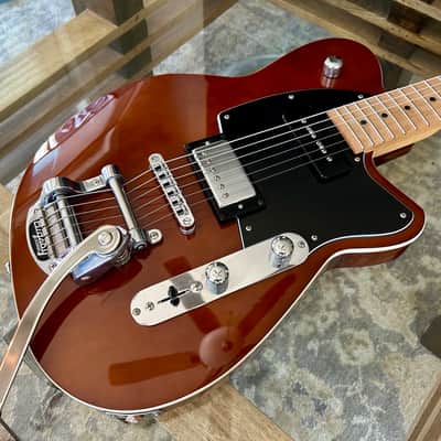 Reverend Guitars Double Agent OG - Violin Brown - Maple w/Bigsby image 12