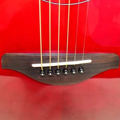 Yamaha FS-TA TransAcoustic Concert Acoustic Electric Guitar, Ruby Red image 4