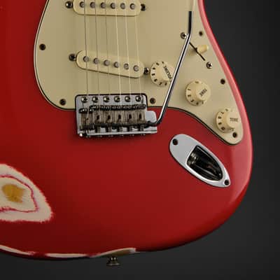 2003 Fender Mark Knopfler Stratocaster Dakota Red image 12