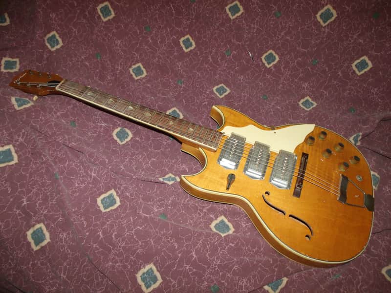 Vintage 1960's Airline Kay Barney Kessel Swingmaster EXC image 1