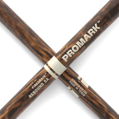 ProMark Rebound 5A FireGrain Hickory Drumsticks – Acorn Wood Tip imagen 5