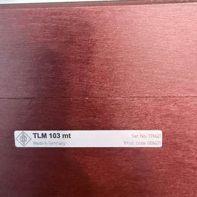 Neumann TLM 103 mt Matte Black Studio Set w/ EA1 Shock Mount & Wood Box image 5