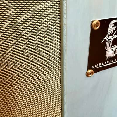 Amberisa Amplification Handwired Guitar Speaker Cabinet - Model: AA110SMG 2025 - Vintage Blue image 6