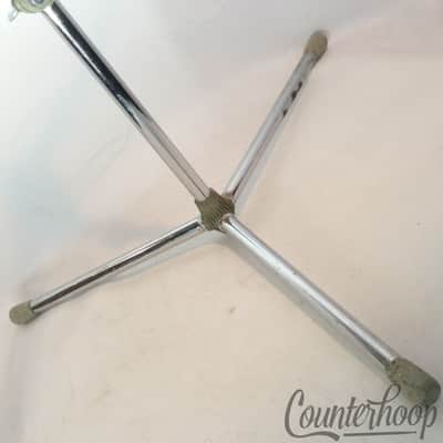 *Trixon Flat-Base Snare Drum Stand Vintage 60s Germany Chrome Flush Tube-Legs* image 4