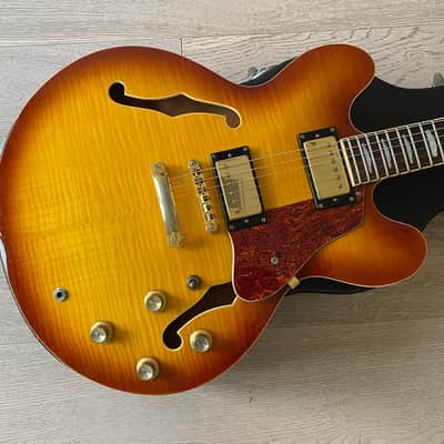 2002 Bacchus BSA-1200SB Sunburst ES-335 Vintage Custom Shop image 1