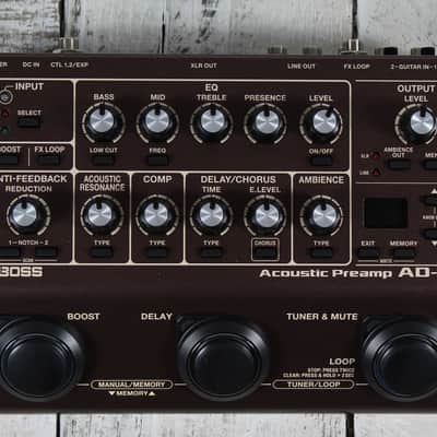 Boss AD-10 2 Acoustic Preamp 2 Channel Acoustic Guitar Preamp / DI Effects Pedal image 1