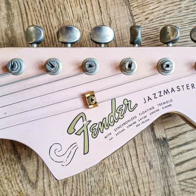 Fender Telecaster Shell Pink with 1966 Jazzmaster neck and red bobbin pickups image 7