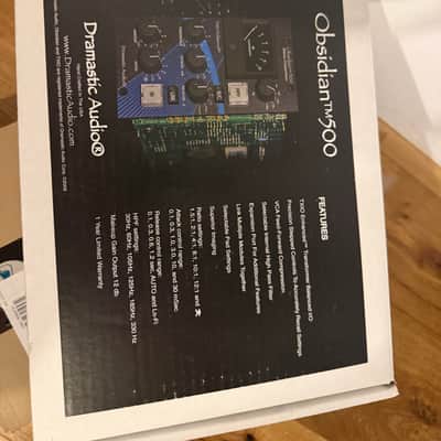 Dramastic Audio Obsidian 500 Stereo Compressor Module 2010s - Black image 3