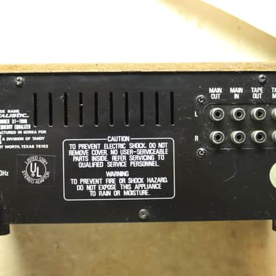 Restored Realistic 31-1986 5 Band Graphic Equalizer image 7