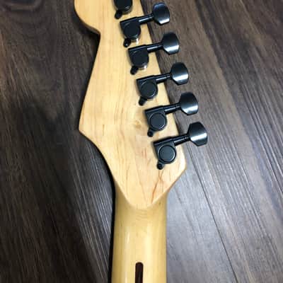 Floyd Rose maple strat neck with shark fin inlays image 6