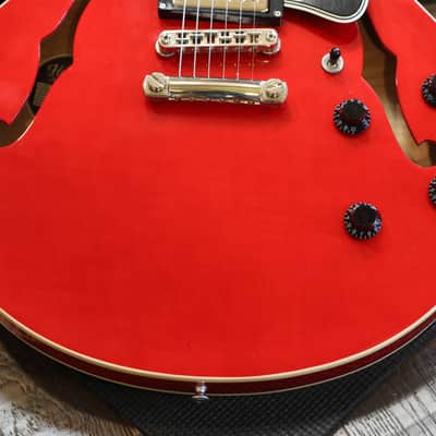 Minty! 2019 Heritage H-535 Semi-Hollow Electric Guitar Figured Cherry + OHSC image 6