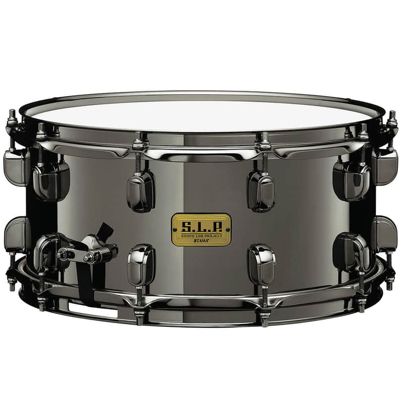 Tama SLP Series Black Brass Snare Drum 14x6.5 image 1