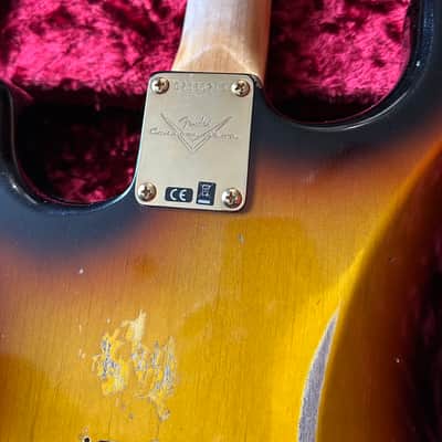 Fender Fender Custom Shop Stevie Ray Vaughan Signature Stratocaster Relic - 3-tone Sunburst image 14