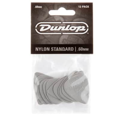 Dunlop JD-44P.60 Nylon Standard Picks 12-Pack 0.60mm (Grey) - Set of Picks image 4