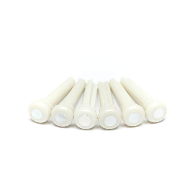 Graph Tech TUSQ Bridge Pins White With 4mm MOP Dot image 1