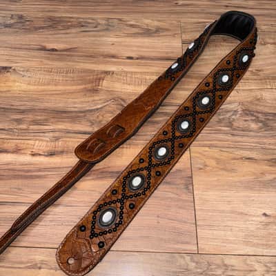 Carlino Orianthi Pearl Tan Scale Leather strap 2025 - Tan image 2
