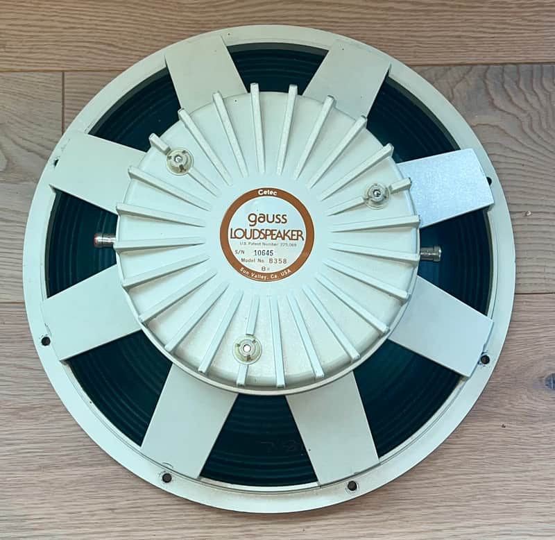 Vintage Gauss B358 15" 8 Ohms, Excellent Sounding Bass or Sub Speaker, Ships Fast & Safe image 1