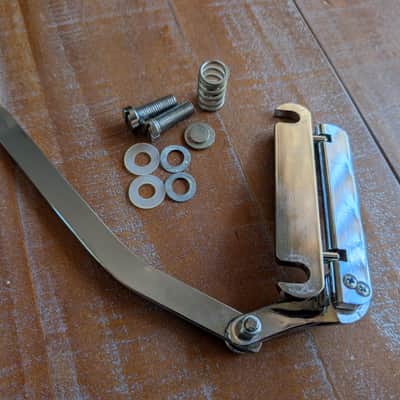 Duesenberg Original Les Trem 1 Guitar Tremolo Vibrato Tailpiece Nickel NICE! image 7