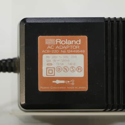 Roland ACB-220 9VDC 1200mA Power Supply (Vintage, Rare, Made in Japan) image 2