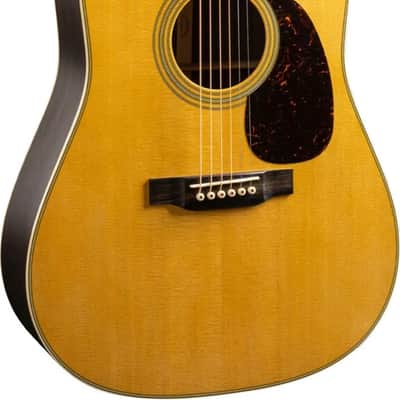 Martin D-28 Standard Dreadnought Acoustic Guitar (2025), Solid Spruce Top, Natural Satin image 2