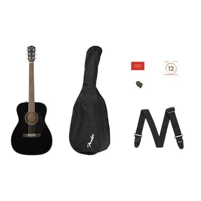 Fender CC-60S Concert Pack V2, Black Acoustic Guitar image 5