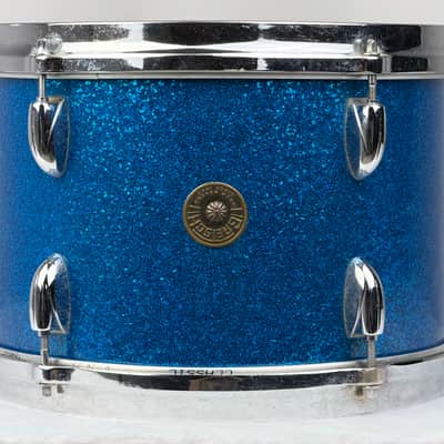 Gretsch 20/12/12/16" 60's Round Badge Drum Set - Blue Sparkle image 19