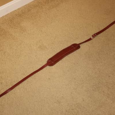 1960's  Vintage Leather Strap and bonus MIJ curly cable image 2