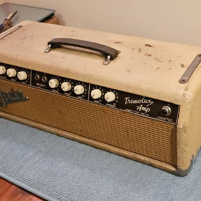 Fender Tremolux 6G9-A 30-Watt Guitar Amp head 1960 - 1963 - Blonde image 2