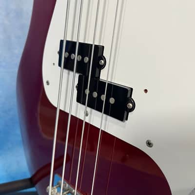 1993 Fender Japan PB-38 Standard Precision Bass Candy Apple Red, MIJ imagen 15