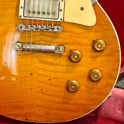 Gibson Custom Shop Les Paul Standard R9 (1959 reissue) Heavy Relic Tiger Burst with custom PAFs! image 11