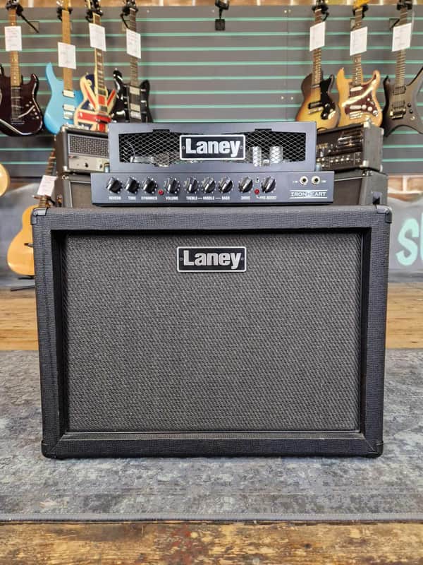 Laney Ironheart IRT15H Valve Amplifier Head & Laney IRT112 1x12 Speaker Cabinet image 1