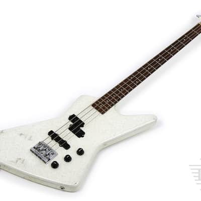 1980's Hamer Blitz Bass White Sparkle image 7