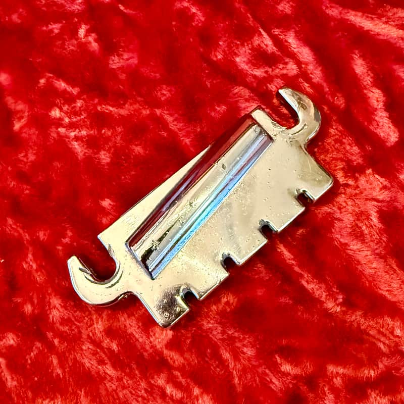 Gibson EB Bass bridge tailpiece 1960’s - Chrome original vintage USA image 1