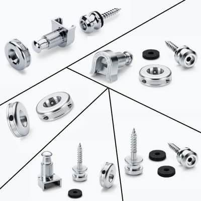 Schaller 445 S-Locks Security Strap Locks, Nickel image 2