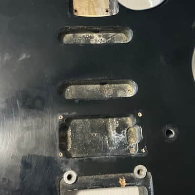 1989-91 Charvette by Charvel Model 250 Black Plywood Guitar Body image 8