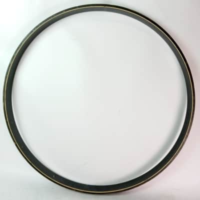 Heavy Duty 24" x2"Deep x5/16"Thick Bass Drum Wood Hoop/Rim Vintage Black Paint image 1
